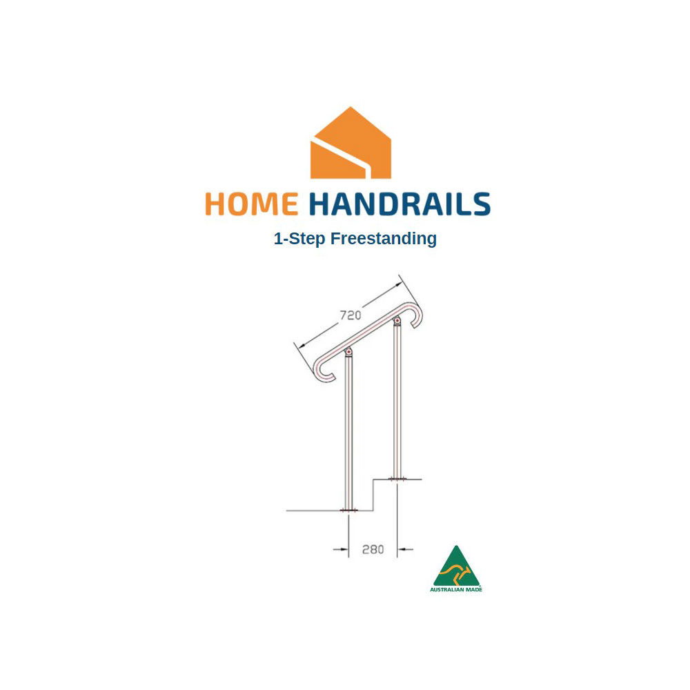 1 Step Freestanding Handrail